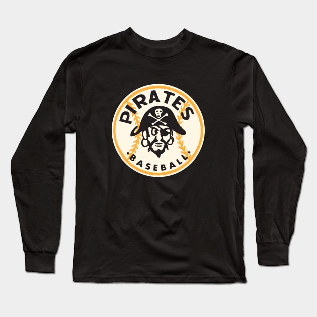 Pittsburgh Pirates Captain by Buck Tee Long Sleeve T-Shirt by Buck Tee